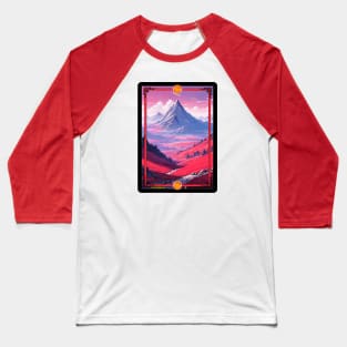 Mountain Landscape Scene - CCG Borderless Full Art - 1st Edition Baseball T-Shirt